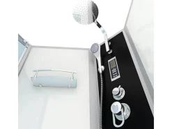 AcquaVapore Kombination Badewanne Dusche K50-R01-EC Duschtempel 100x170< Einhebelmischer