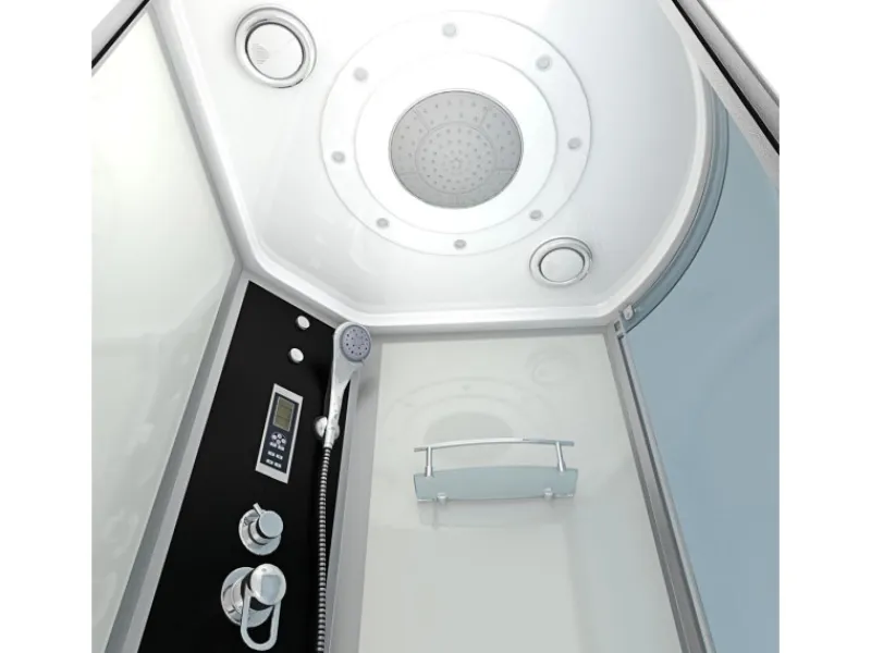 Online AcquaVapore Kombination Badewanne Dusche K55-L01-EC Duschtempel 170x100