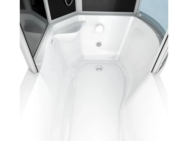 Sale AcquaVapore Kombination Badewanne Dusche K50-L31-EC Duschtempel 170x100