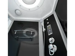 AcquaVapore Einhebelmischer<Kombination Badewanne Dusche K55-R31-EC Duschtempel 100x170