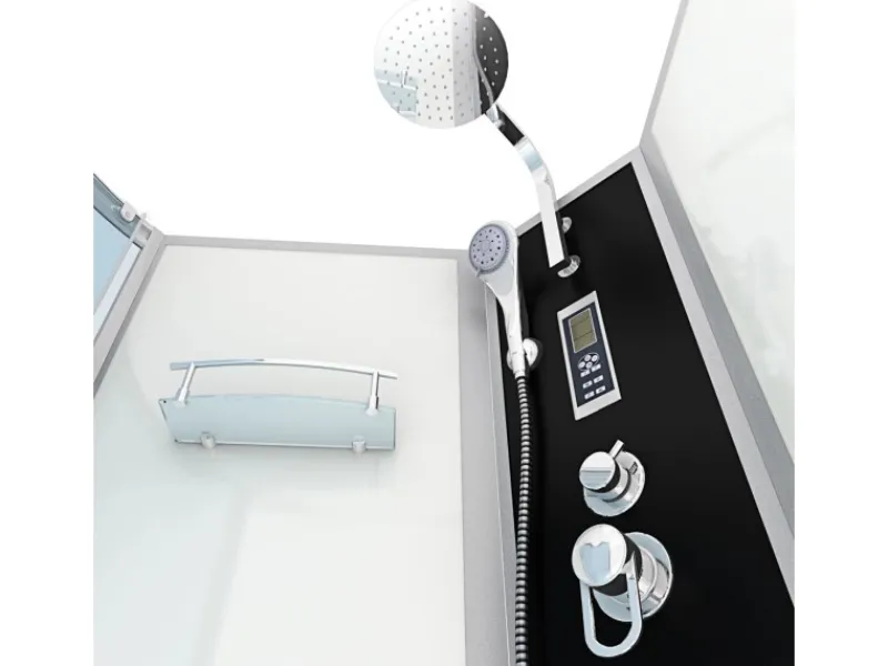 AcquaVapore Einhebelmischer<Kombination Badewanne Dusche K50-R01 Duschtempel 100x170