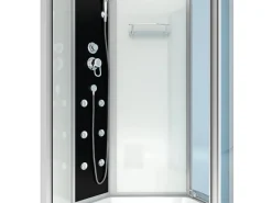 Clearance AcquaVapore Kombination Whirlpool Dusche K50-L00-WP Duschkabine Wanne 170x100