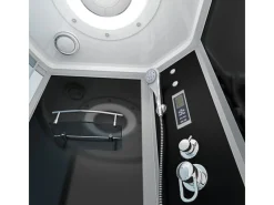 AcquaVapore Kombination Whirlpool Dusche K55-R31-WP-EC Duschkabine Wanne 100x170< Einhebelmischer