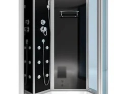 AcquaVapore Einhebelmischer<Kombination Whirlpool Dusche K50-L30-WP-EC Duschkabine Wanne 170x100
