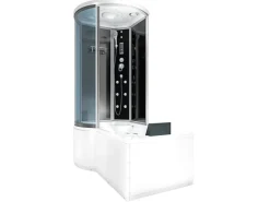 AcquaVapore Kombination Whirlpool Dusche K55-R31-WP Duschkabine Wanne 100x170< Einhebelmischer