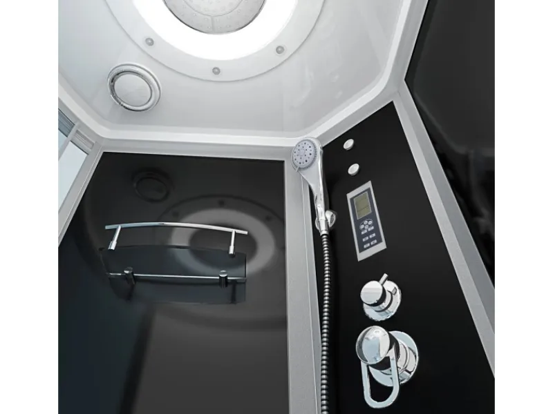 AcquaVapore Kombination Whirlpool Dusche K55-R31-WP Duschkabine Wanne 100x170< Einhebelmischer