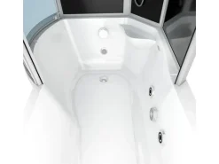 AcquaVapore Kombination Whirlpool Dusche K55-R31-WP Duschkabine Wanne 100x170< Einhebelmischer