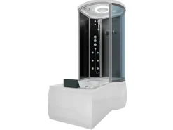 Best AcquaVapore Kombination Whirlpool Dusche K55-L33-WP Duschkabine Wanne 170x100