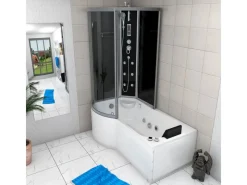 AcquaVapore Kombination Whirlpool Dusche K50-R31-WP-EC Duschkabine Wanne 100x170