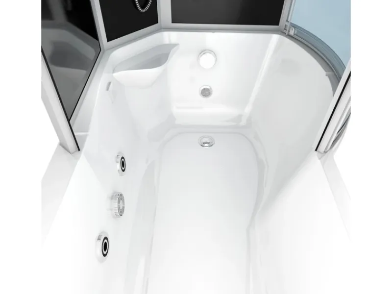 Online AcquaVapore Kombination Whirlpool Dusche K50-L31-WP Duschkabine Wanne 170x100