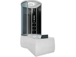 AcquaVapore Kombination Whirlpool Dusche K55-R33-WP Duschkabine Wanne 100x170< Einhebelmischer