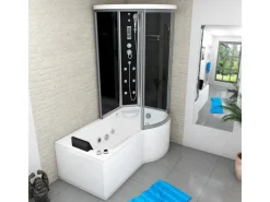 New AcquaVapore Kombination Whirlpool Dusche K55-L31-WP Duschkabine Wanne 170x100