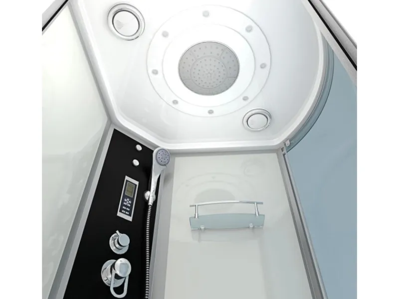 AcquaVapore Kombination Whirlpool Dusche K55-L01-WP Duschkabine Wanne 170x100< Einhebelmischer