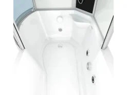 AcquaVapore Kombination Whirlpool Dusche K50-R01-WP Duschkabine Wanne 100x170< Einhebelmischer