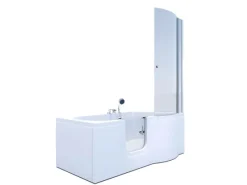 Clearance AcquaVapore Seniorendusche und Badewanne mit Tür S12D-EH-L-EC Dusche 170x85