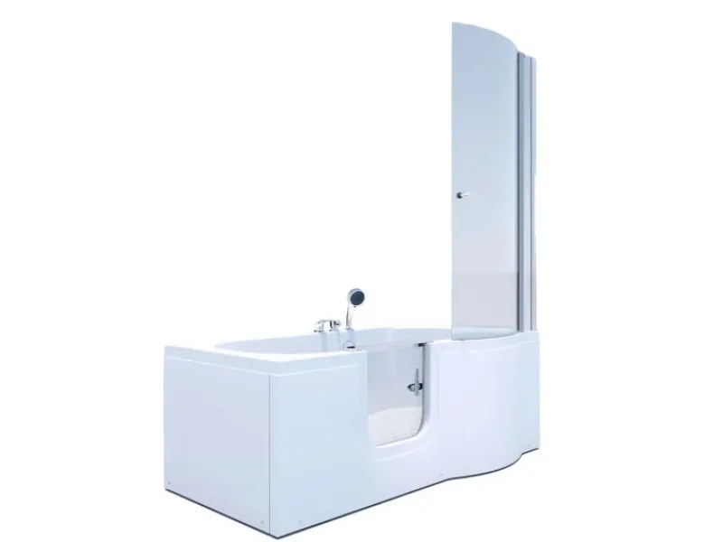 Clearance AcquaVapore Seniorendusche und Badewanne mit Tür S12D-EH-L-EC Dusche 170x85