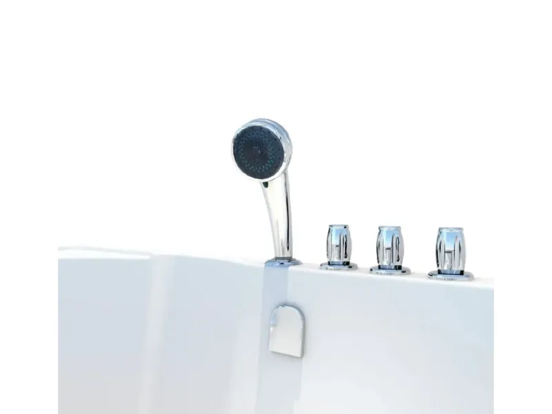 AcquaVapore Seniorendusche und Badewanne mit Tür S12D-TH-R-EC Dusche 85x170< Einhebelmischer