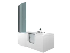 Discount AcquaVapore Seniorendusche und Wanne mit Whirlpool S12D-TH-AIR-R Dusche 85x170