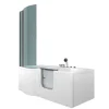 Hot AcquaVapore Seniorendusche und Wanne mit Whirlpool S12D-EH-AIR-R-EC Dusche 85x17