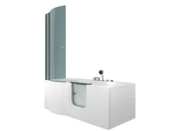 Hot AcquaVapore Seniorendusche und Wanne mit Whirlpool S12D-EH-AIR-R-EC Dusche 85x17