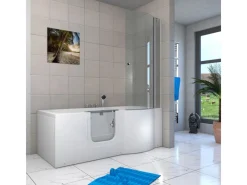 Hot AcquaVapore Seniorendusche und Badewanne mit Tür S12D-TH-L Dusche 170x85