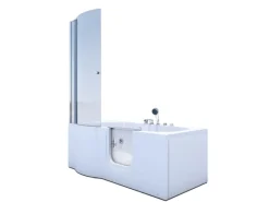 AcquaVapore Seniorendusche und Wanne mit Whirlpool S12D-EH-WP-R Dusche 85x170