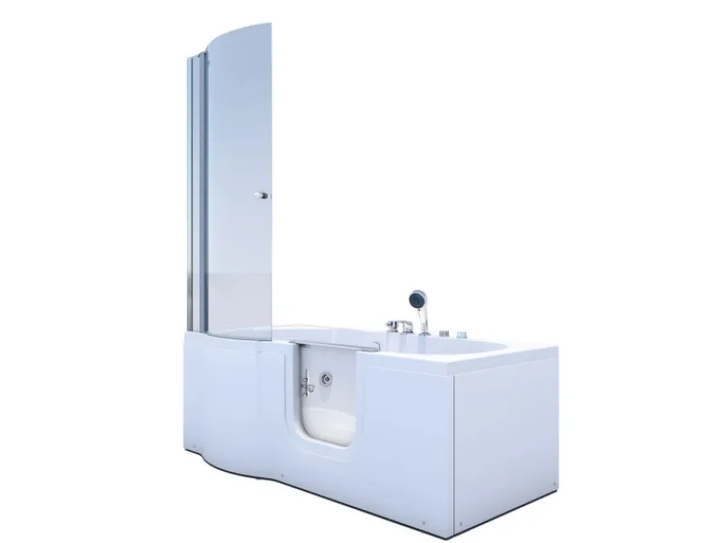 AcquaVapore Seniorendusche und Wanne mit Whirlpool S12D-EH-WP-R Dusche 85x170