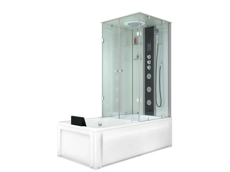Hot AcquaVapore Whirlpool Dusche Kombination K05-L03-WP Duschtempel 180x90