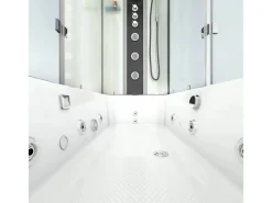 Hot AcquaVapore Whirlpool Dusche Kombination K05-L03-WP Duschtempel 180x90