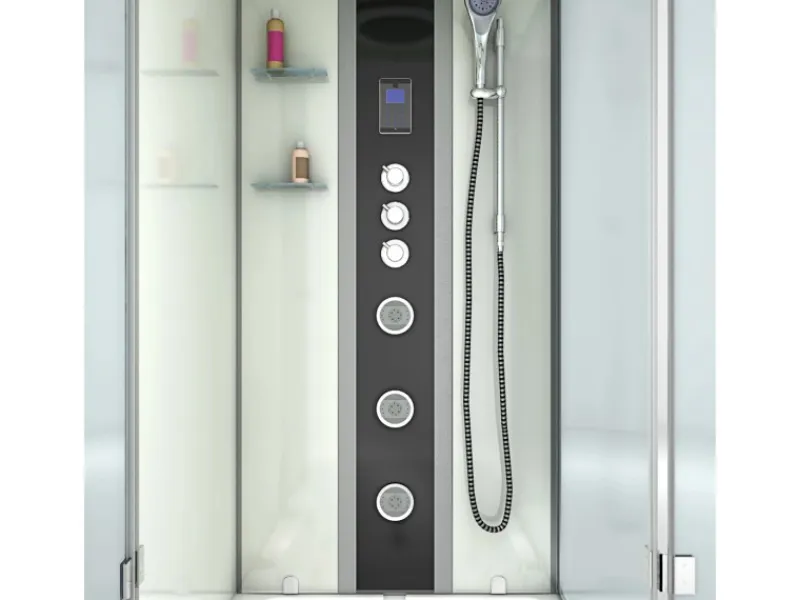 Hot AcquaVapore Whirlpool Dusche Kombination K05-L03-WP Duschtempel 180x90