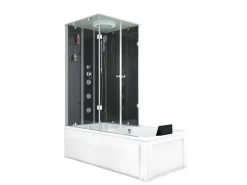 Clearance AcquaVapore Whirlpool Dusche Kombination K05-R30-WP Duschtempel 90x180