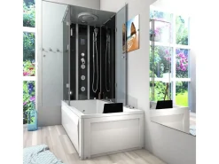 AcquaVapore Whirlpool Dusche Kombination K05-R31-WP-EC Duschtempel 90x180