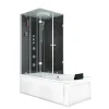 AcquaVapore Whirlpool Dusche Kombination K05-R32-WP-EC Duschtempel 90x180< Einhebelmischer