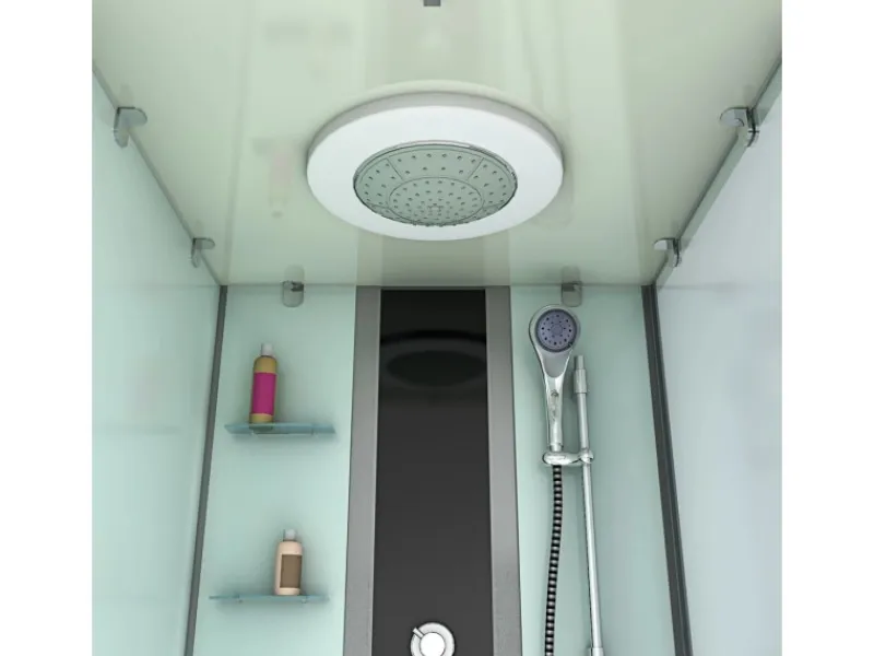 AcquaVapore Einhebelmischer<Whirlpool Dusche Kombination K05-L00-WP-EC Duschtempel 180x90