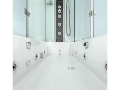 AcquaVapore Einhebelmischer<Whirlpool Dusche Kombination K05-L00-WP-EC Duschtempel 180x90