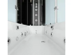 AcquaVapore Einhebelmischer<Whirlpool Dusche Kombination K05-L31-WP-EC Duschtempel 180x90
