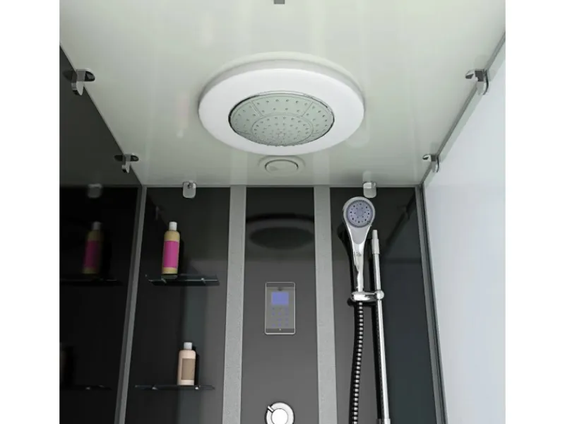 AcquaVapore Einhebelmischer<Whirlpool Dusche Kombination K05-L31-WP Duschtempel 180x90