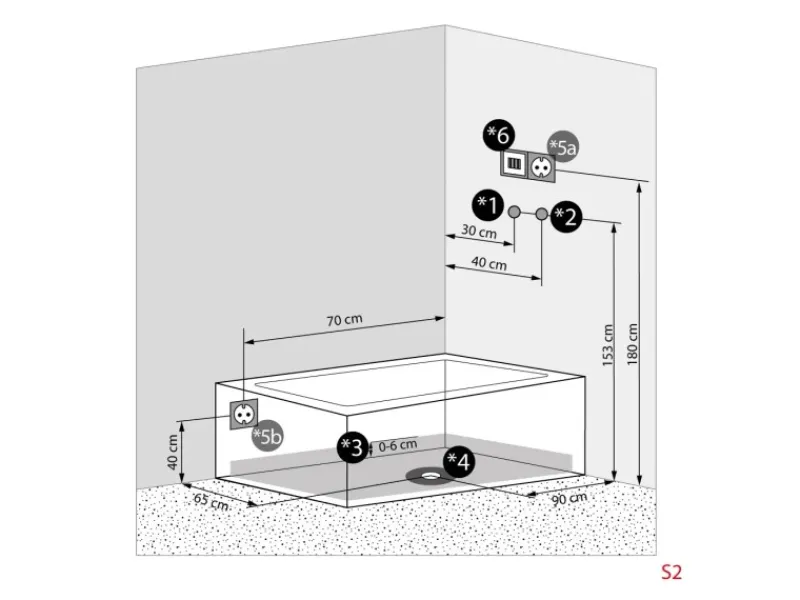 AcquaVapore Einhebelmischer<Whirlpool Dusche Kombination K05-L31-WP Duschtempel 180x90