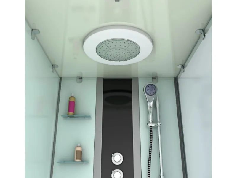 AcquaVapore Whirlpool Dusche Kombination K05-L02-WP-EC Duschtempel 180x90< Einhebelmischer