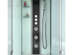AcquaVapore Whirlpool Dusche Kombination K05-L02-WP-EC Duschtempel 180x90< Einhebelmischer