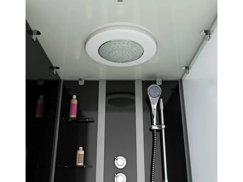 AcquaVapore Einhebelmischer<Whirlpool Dusche Kombination K05-L32-WP Duschtempel 180x90