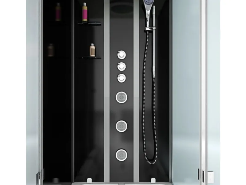 AcquaVapore Einhebelmischer<Whirlpool Dusche Kombination K05-L32-WP Duschtempel 180x90