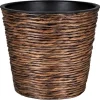 A.H.G. Übertopf mit Wasserhyazinthe Sticking Roll Ø 21 cm x 19 cm Waschbraun< Töpfe