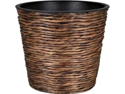 A.H.G. Töpfe<Übertopf mit Wasserhyazinthe Sticking Roll Ø 30 cm x 26 cm Waschbraun