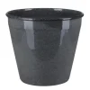 A.H.G. Töpfe<Metall-Topf mit Ablaufstopfen Ø 17 cm cm x 14 cm Anthrazit