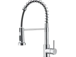 Clearance AICA Hochdruck Wasserhahn 43x21x12cm Küche Abnehmbarer Mischbatterie und Drehbarer 360° Spiralfeder Bad Küchenarmatur Chrom