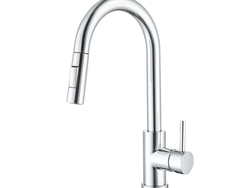 Einhebelmischer<AICA Säulenbrause-Wasserhahn Zwei Wasserauslassmodi Küche Mischbatterie Ausziehbar 360° Drehbar Einhand-Spültischarmatur Bad Küchenarmatur