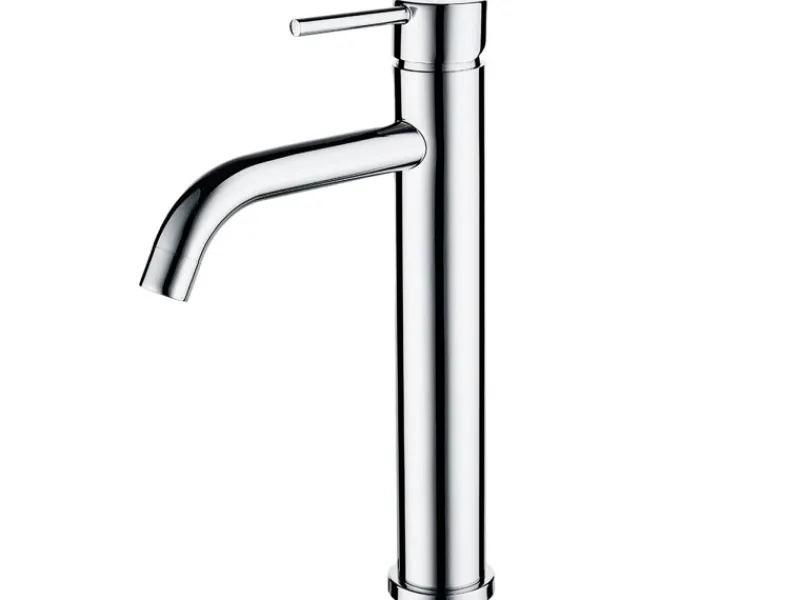 AICA Wasserhahn Bad Hoch Waschtischarmatur Auslauf Höhe 195mm Waschbecken Armaturen 304 Edelstahl Einhebelmischer Mischbatterie< Einhebelmischer