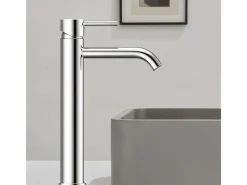 AICA Wasserhahn Bad Hoch Waschtischarmatur Auslauf Höhe 195mm Waschbecken Armaturen 304 Edelstahl Einhebelmischer Mischbatterie< Einhebelmischer