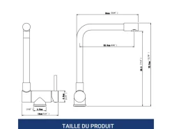 Discount AICA Wasserhahn Faltbare 360° Drehbare Küchenarmatur 304 Edelstahl Hochdruckfest Mischbatterie Spültischarmatur Schwarz